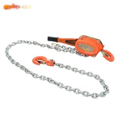Manual Lever Steel Chain Hoist Wrench Block Hoist 6600lb Capacity 10ft G80 Chain
