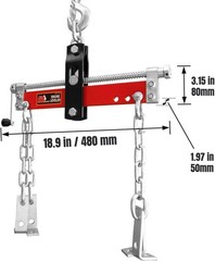 3 Position Steel Engine Leveler with Adjustable Handle, 1500 lb Capacity