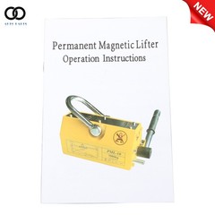 880 lbs/400 kg Permanent Magnetic Lifter Lifting Magnet 2.5 Safety Factor Orange