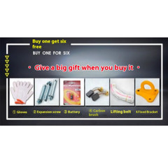 Electric Hoist Home Crane Portable Hand Winch Pull Block Wire Rope Hoist 220V