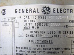 General Electric Shunt Brake , A103J1-AA1