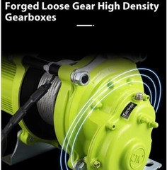 220V Small Crane Brushless Super Fast Lifting Hoist Winch Household Portable