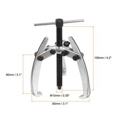 3.1″ 3-Jaw Gear Puller for Bearings Pulleys Remove High Carbon Steel