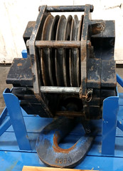 GUNNEBO JOHNSON 3 SHEAVE CRANE HOOK MODEL OPJ45TL8PTD 45 TON WLL 7086002235