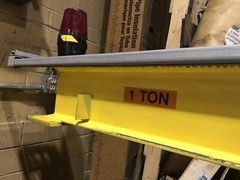 Coffing 1 Ton A-Frame 18′ long beam Electric Hoist 115/230V 1 Ph w/ lights