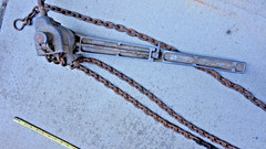 CHISHOLM-MOORE HOIST DIVISION, MODEL B 40825 Puller CM 3/4 TON , Chain