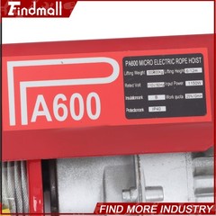 Findmall 1320 lbs 110V Mini Electric Hoist 328 ft Wireless & 14 ft Wired Remote