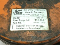 Packers Kromer 7230-04 Medium-Duty Zero Gravity Tool Balancer 20-30Lbs Load