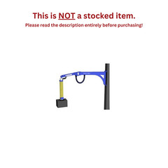 GORBEL PIVOT PRO JIB CRANE, WALL MOUNTED – 150 LB CAPACITY, SPAN 12 FT