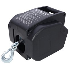 12V Trailer Winch 5000lb – Reversible Boat Winch w/ Galvanized Rope & Remote