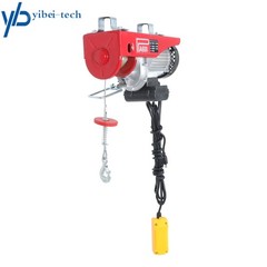 1320LBS Mini Electric Hoist,110V with Wire Remote Control & Single/Double Sling
