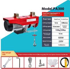 Mini Electric Hoist 220V Home Use Crane Hoist Small 1 Ton 0.5 Ton Home Use