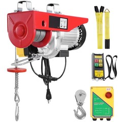 Electric Hoist Crane Winch 1760 lbs with 328 ft Wireless Remote Control