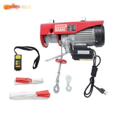 1760lbs 1350W Electric Hoist 328ft Wireless Remote Control for Garage Warehouse