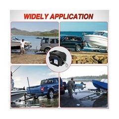 Nilight Boat Trailer Winch 3500 lbs Portable Electric Boat Winches 12 V DC Ma…