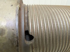 P&H Cleveland Tramrail 4 Ton Bridge Crane Hoist Wire Rope Cable Drum 28′ Lift
