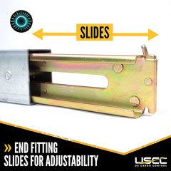 Adjustable Steel E Track Load Bars 92″-103″ (2-Pack) – 1,500 LBS Capacity NEW