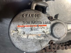 A.B. Chance 1 1/2 Ton Ratchet Chain Hoist. Item ID 2