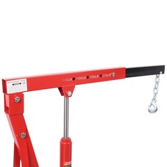 1500LB Folding Shop Crane Engine Hoist with 4 Casters Red