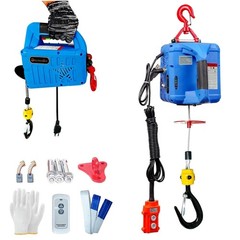 3 in 1 Electric Hoist Winch,1100LB 1500W Portable Power Winch Crane,110V/120V…