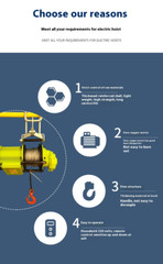 Brushless Fast Small Diamond Hoist Micro Electric Hoist Home Small Crane