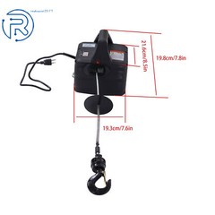 2in1 500-B Portable Electric Hoist Winch 1100lbs Wireless Remote Control 1500W
