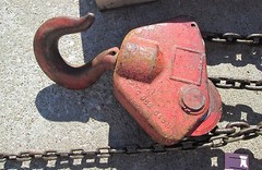 USED/GOOD* CHESTER 5 TON ALL STEEL 30 FT CHAIN OPERATING HOIST 11 FT OPER (74)