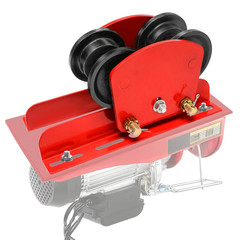 Heavy Duty Electric Hoist Trolley, 1Ton Capacity, Adjustable Flange, Dual Wheels