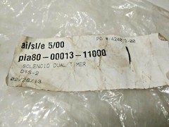 PIONEER 80-00013-11000 – DTS-2 NEMA 115V DRAIN TIMER ASSY SOLENOID DUAL TIMER
