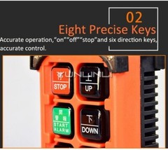 220v Electric Wireless Remote Control Switch Small Crane Hoist Winch Controller