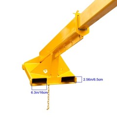 4400LB/ 2T Mobile Crane Lifting Hoist Jib Boom Forklift Telescopic Loader 63-98″