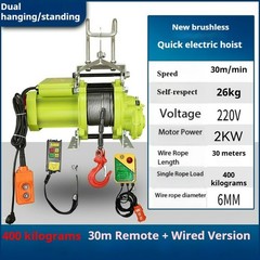 Rapid Lifting Hoist, 220V Crane, Brushless Small Diamond Electric Hoist, Winch