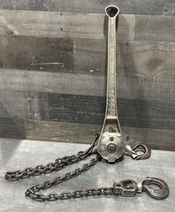 AB Chance Hoist 1 Ton Ratcheting Chain Hoist. Used Surplus
