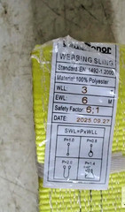 3 inc;h LandHonor 3 Ton WLL, 6 Meters (19.685 ft) Webbing Sling, lifting