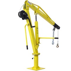 2000Lb Hydraulic Pickup Truck Crane with Hand Winch, Truck Bed Hoist Jib Crane