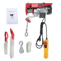 440lbs Electric Hoist 110V Electric Winch Height 20-40ft Single/Double Slings