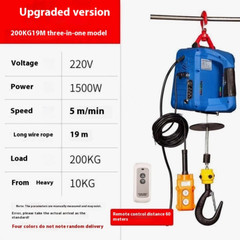 Remote Wireless Control Crane Electric Hoist Home Indoor Small Hoist 220V