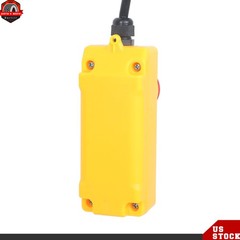 1320lbs Mini Electric Hoist 14ft Wired Remote Control 20-40ft Height 110V 1150W