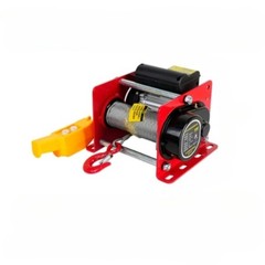 Electric Hoist Wire Rope Portable Pipe Seat-Type Small Crane Winch 220V 2-Phase