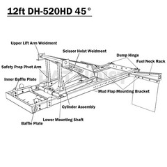 Subframe hoist kit 12ft DH-520 45°
