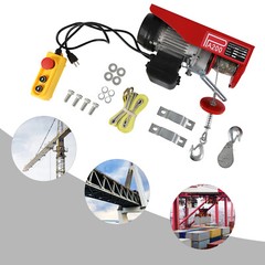 4400LBS Electric Hoist Winch Engine Crane with Remote Control 110V