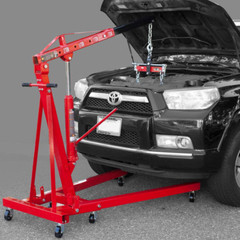 Engine Hoist Cherry Picker Shop Crane 3 Position Leveler 3/4 Ton 1500LB Capacity