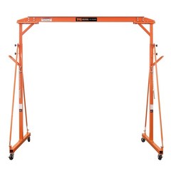 1100-lb Adjustable Height All-Steel Gantry Crane Shop Lift Hoist Auto-Lock