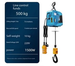 Portable Wireless Remote-Controlled Electric Hoist 220V Suspended Crane Home Use