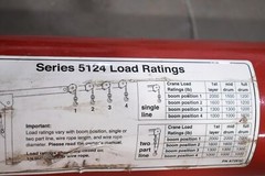 THERN A1976, A7261C SERIES 5124 PORTABLE DAVIT CRANE BOOM ARM PARTIAL ASSEMBLY