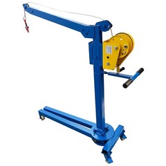 Small Portable Folding Elevator Hoist Lifting Machine Hand Crane Max. 1100LBS
