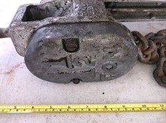 CM MODEL B PULLER 1 1/2 TON BY CHISHOLM MOORE HOIST DIVISION TONAWANDA NY
