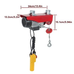 LABLT 440lbs / 200kg 110V Mini Electric Hoist 6.6 ft Wired Remote Control