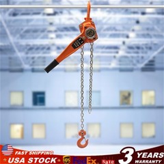 Hoist Come Along Puller Ratchet Type Lever Block Chain 10FT Lifting 0.75T/1650Lb