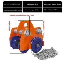 Manual Trolley 0.5/1/2/3/t Ton I-Beam Pulley Block Lifting Hoist Monorail Crane